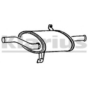 Глушитель выхлопных газов конечный KLARIUS 210043
