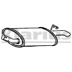 Глушитель выхлопных газов конечный KLARIUS 210081