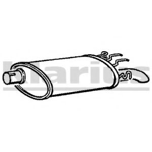 Глушитель выхлопных газов конечный KLARIUS 210211