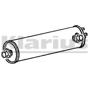 Средний глушитель выхлопных газов KLARIUS 210614