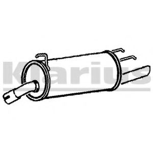 Глушитель выхлопных газов конечный KLARIUS 220439