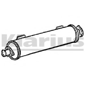Средний глушитель выхлопных газов KLARIUS 220685