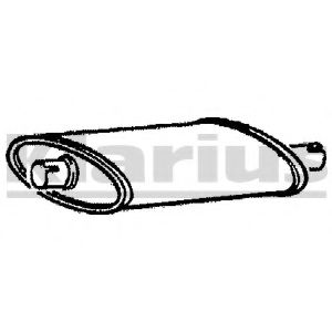 Средний глушитель выхлопных газов KLARIUS 230335