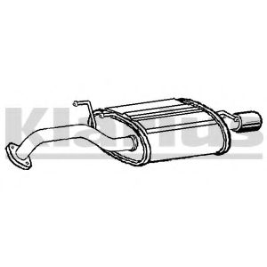 Глушитель выхлопных газов конечный KLARIUS 230542