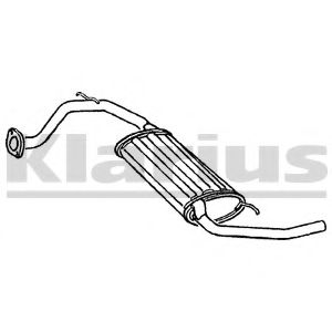Глушитель выхлопных газов конечный KLARIUS 240376