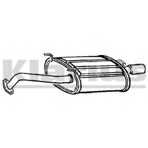 Глушитель выхлопных газов конечный KLARIUS 230845
