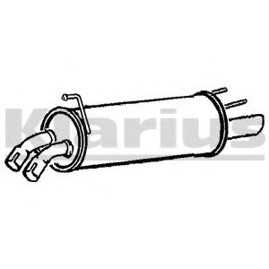 Глушитель выхлопных газов конечный KLARIUS 220804
