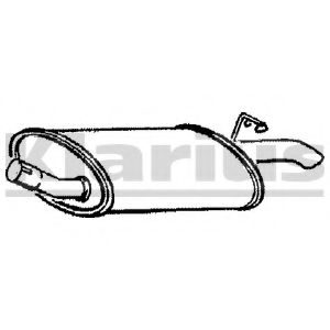 Глушитель выхлопных газов конечный WALKER 70771