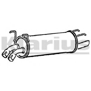 Глушитель выхлопных газов конечный ERNST 023276