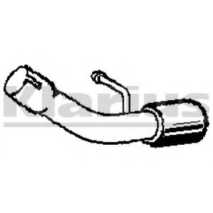 Труба выхлопного газа KLARIUS MA355B