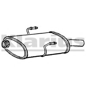 Глушитель выхлопных газов конечный KLARIUS PG678B