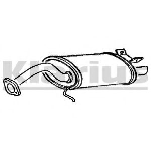 Глушитель выхлопных газов конечный KLARIUS TY286Q