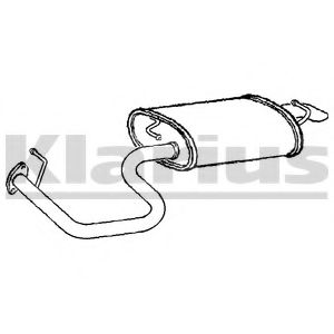 Глушитель выхлопных газов конечный KLARIUS TY641V