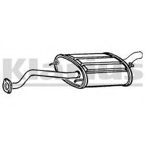 Глушитель выхлопных газов конечный KLARIUS 230975