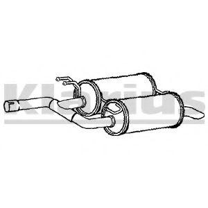 Глушитель выхлопных газов конечный KLARIUS 230955