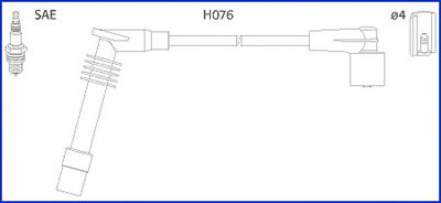 Комплект проводов зажигания HITACHI 134234