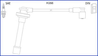 Комплект проводов зажигания HITACHI 134521