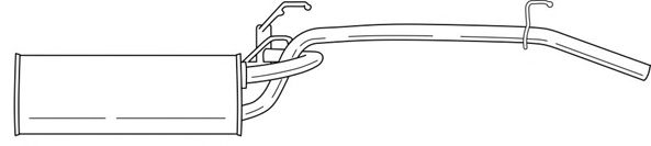 Глушитель выхлопных газов конечный MTS 60353