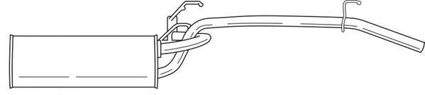 Глушитель выхлопных газов конечный SIGAM 21621