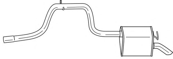 Глушитель выхлопных газов конечный SIGAM 26618