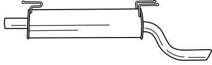 Глушитель выхлопных газов конечный SIGAM 41622