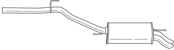Глушитель выхлопных газов конечный SIGAM 61611
