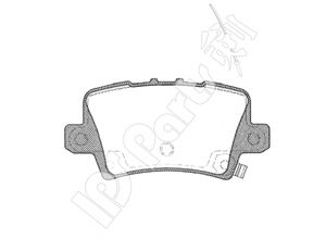 Комплект тормозных колодок, дисковый тормоз IPS Parts IBR-1493