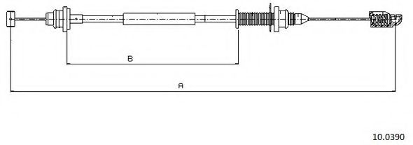 Тросик газа CABOR 10.0390