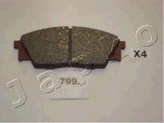 Комплект тормозных колодок, дисковый тормоз JAPKO 50799