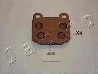 Комплект тормозных колодок, дисковый тормоз JAPKO 51506