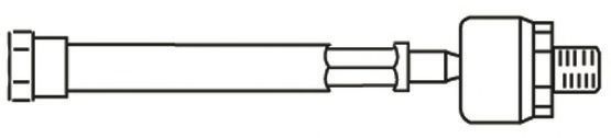Осевой шарнир, рулевая тяга FRAP 1228