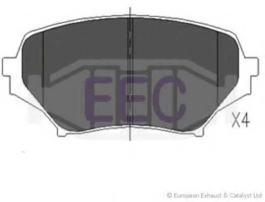 Комплект тормозных колодок, дисковый тормоз EEC BRP1247