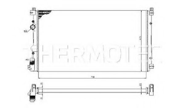 Радиатор, охлаждение двигателя THERMOTEC D7R010TT