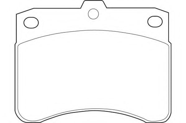 Комплект тормозных колодок, дисковый тормоз ROADHOUSE 2232