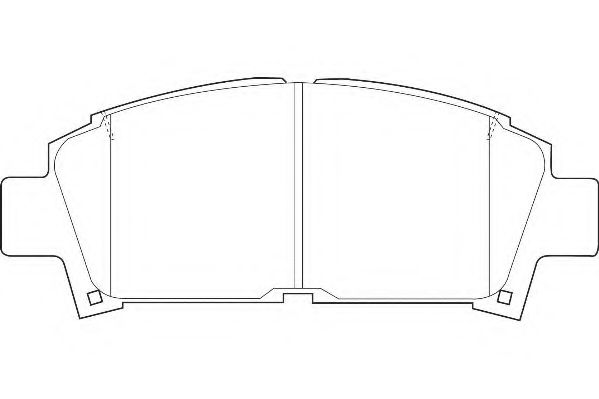 Комплект тормозных колодок, дисковый тормоз WAGNER WBP21961A