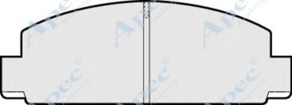 Комплект тормозных колодок, дисковый тормоз APEC braking PAD462