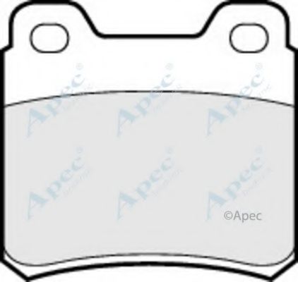 Комплект тормозных колодок, дисковый тормоз APEC braking PAD641