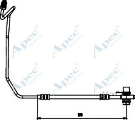 Тормозной шланг APEC braking HOS3873