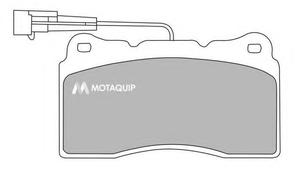 Комплект тормозных колодок, дисковый тормоз MOTAQUIP LVXL544