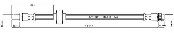 Тормозной шланг MOTAQUIP VBH1153