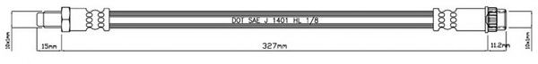 Тормозной шланг MOTAQUIP VBH784