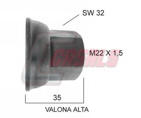 Гайка крепления колеса CASALS 21124