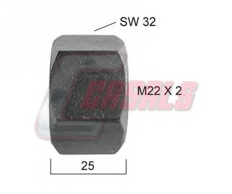 Гайка крепления колеса CASALS 21288