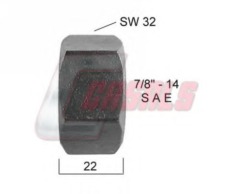 Гайка крепления колеса CASALS 21323