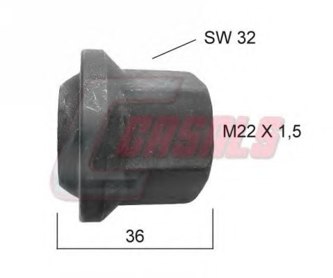 Гайка крепления колеса CASALS 21352