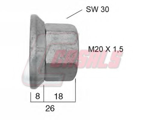 Болт крепления колеса CASALS 21519