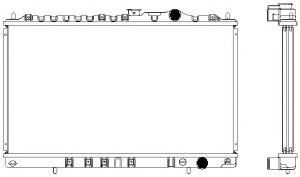Радиатор, охлаждение двигателя SAKURA  Automotive 1321-0244