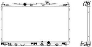 Радиатор, охлаждение двигателя SAKURA  Automotive 3211-8527