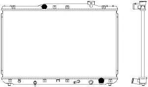 Радиатор, охлаждение двигателя SAKURA  Automotive 3461-1036
