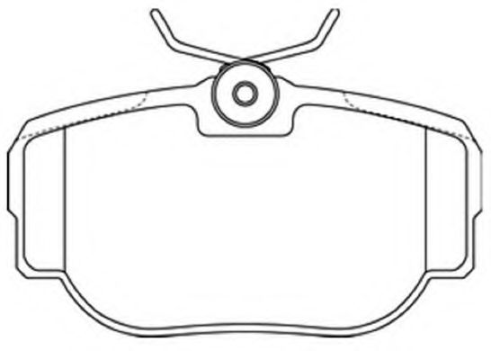 Комплект тормозных колодок, дисковый тормоз ASVA AKD-0296
